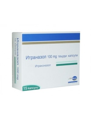 Itranazol 100mg. 15 capsules